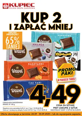 Kupiec - gazetka promocyjna Promopaki od środy 24.09 do wtorku 30.09 - strona 15