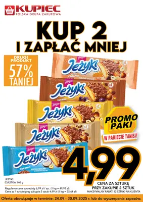 Kupiec - gazetka promocyjna Promopaki od środy 24.09 do wtorku 30.09 - strona 8