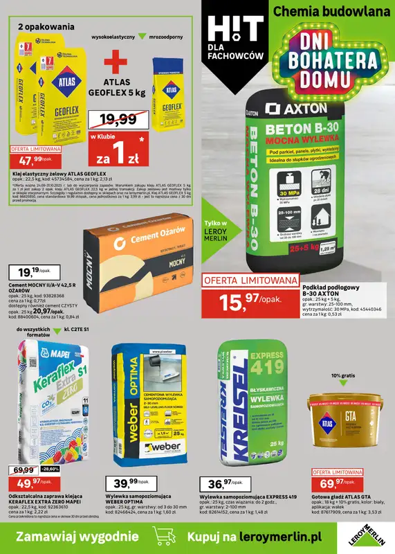 Leroy Merlin - gazetka promocyjna Gazetka od środy 24.09 do wtorku 14.10 - strona 21