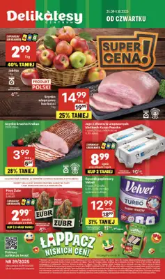 Delikatesy Centrum - gazetka promocyjna Gazetka  do środy 01.10