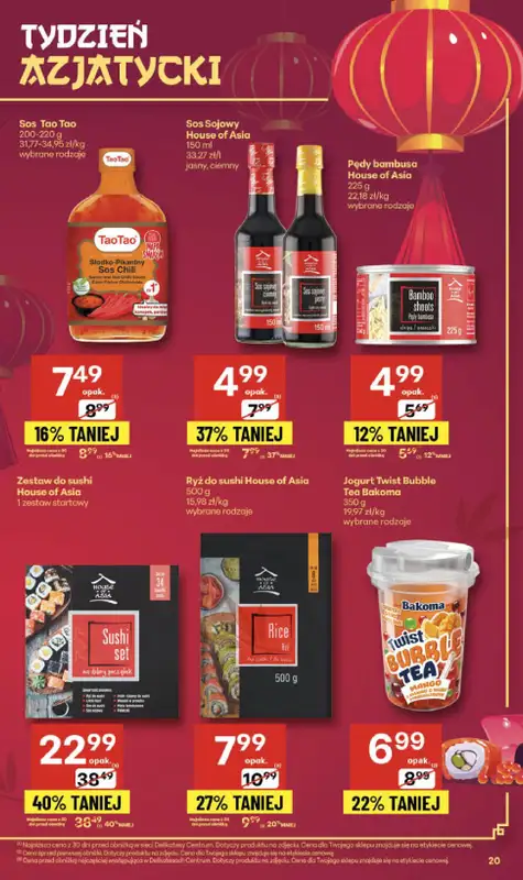 Delikatesy Centrum - gazetka promocyjna Gazetka  do środy 01.10 - strona 20