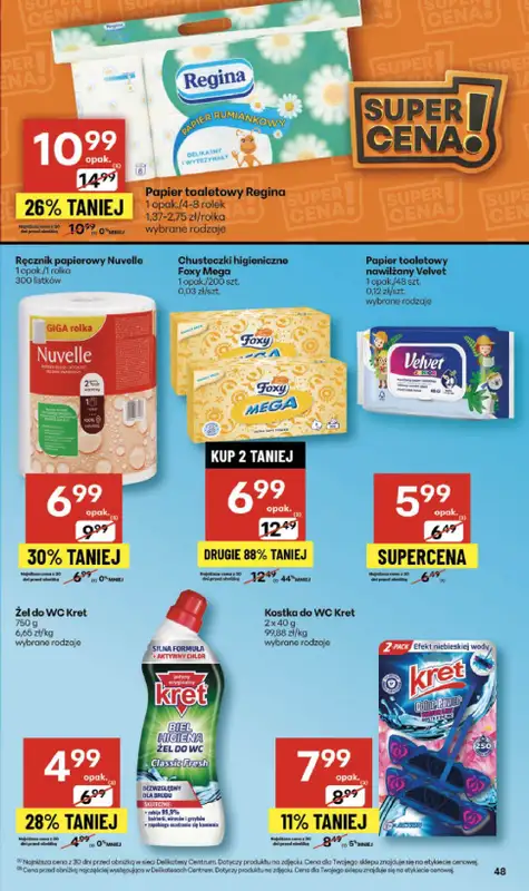 Delikatesy Centrum - gazetka promocyjna Gazetka  do środy 01.10 - strona 48