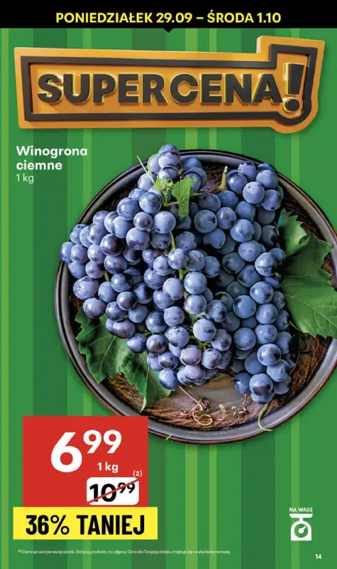 Delikatesy Centrum - gazetka promocyjna Gazetka  do środy 01.10 - strona 14