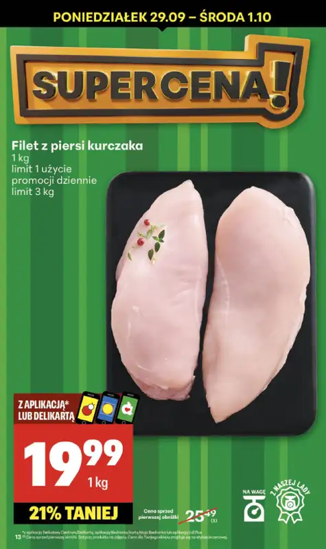 Delikatesy Centrum - gazetka promocyjna Gazetka  do środy 01.10 - strona 13