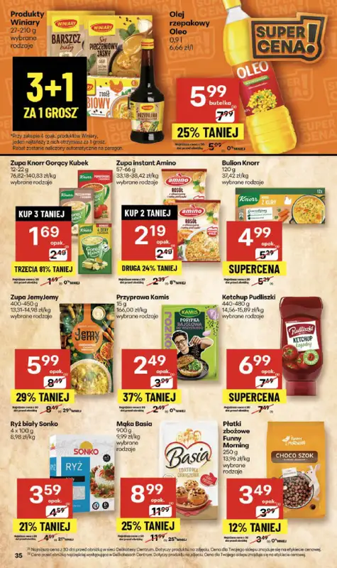 Delikatesy Centrum - gazetka promocyjna Gazetka  do środy 01.10 - strona 35
