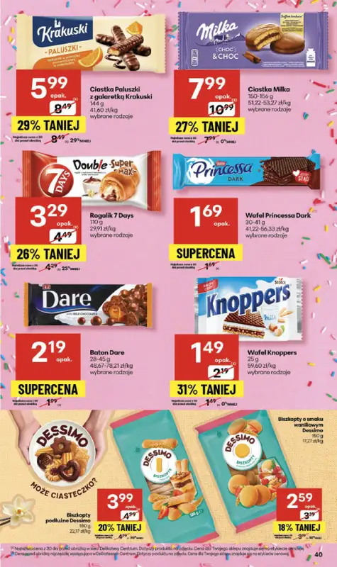 Delikatesy Centrum - gazetka promocyjna Gazetka  do środy 01.10 - strona 40