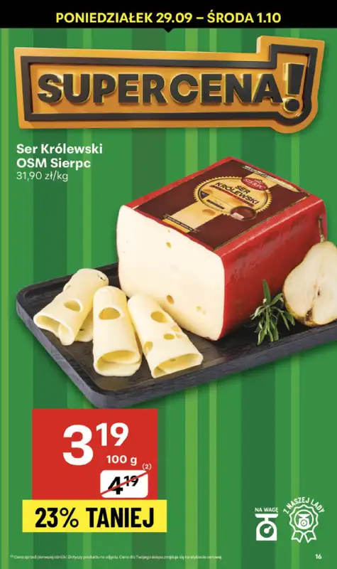 Delikatesy Centrum - gazetka promocyjna Gazetka  do środy 01.10 - strona 16