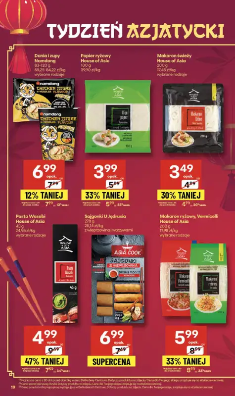 Delikatesy Centrum - gazetka promocyjna Gazetka  do środy 01.10 - strona 19