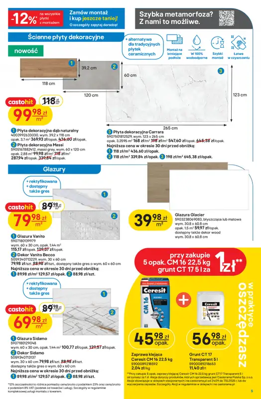 Castorama - gazetka promocyjna Gazetka od środy 24.09 do wtorku 07.10 - strona 5