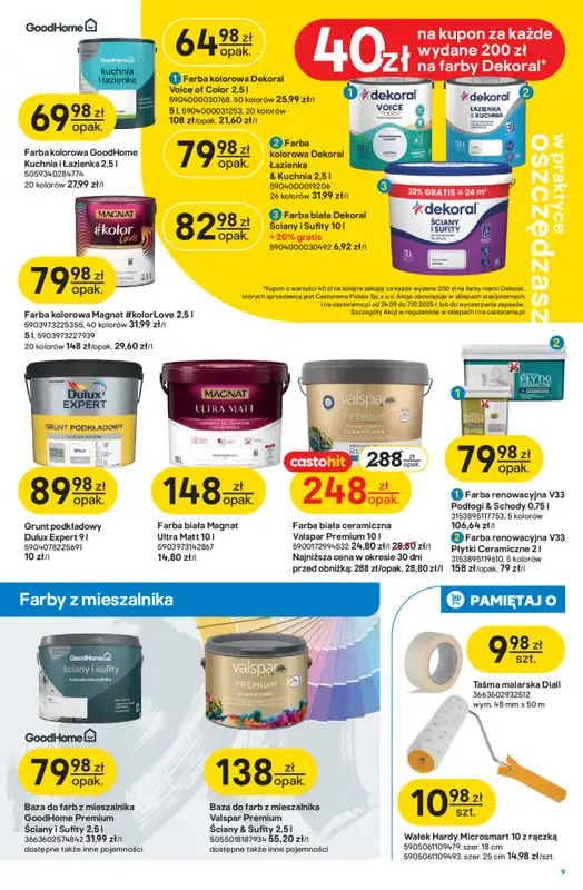 Castorama - gazetka promocyjna Gazetka od środy 24.09 do wtorku 07.10 - strona 9