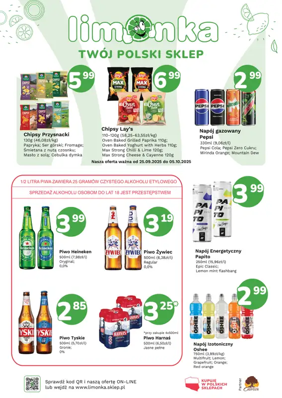Limonka - gazetka promocyjna Plakaty promocyjne od czwartku 25.09 do niedzieli 05.10 - strona 2