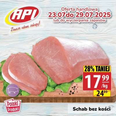 API Market - gazetka promocyjna Plakat promocyjny od środy 24.09 do poniedziałku 29.09