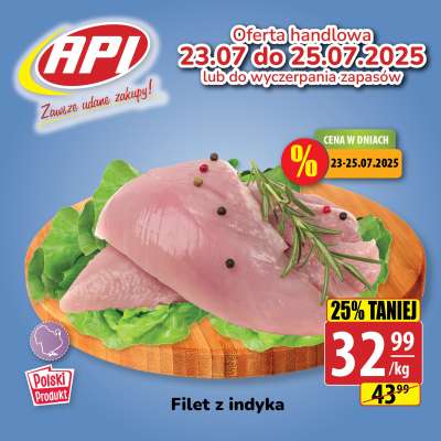 API Market - gazetka promocyjna Plakat promocyjny od środy 24.09 do czwartku 25.09