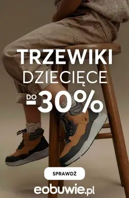 eobuwie.pl - gazetka promocyjna Trzewiki dziecięce do -30% od środy 24.09 