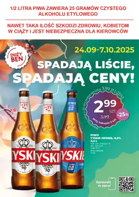 Duży Ben - gazetka promocyjna Gazetka piwna od środy 24.09 do wtorku 07.10