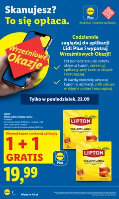 Lidl - gazetka promocyjna Oferta od poniedziałku od poniedziałku 22.09 do środy 24.09 - strona 2