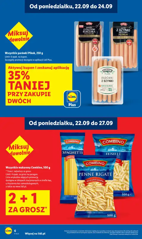 Lidl - gazetka promocyjna Oferta od poniedziałku od poniedziałku 22.09 do środy 24.09 - strona 6