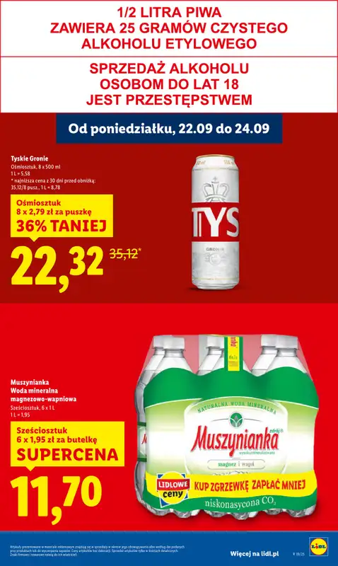Lidl - gazetka promocyjna Oferta od poniedziałku od poniedziałku 22.09 do środy 24.09 - strona 9
