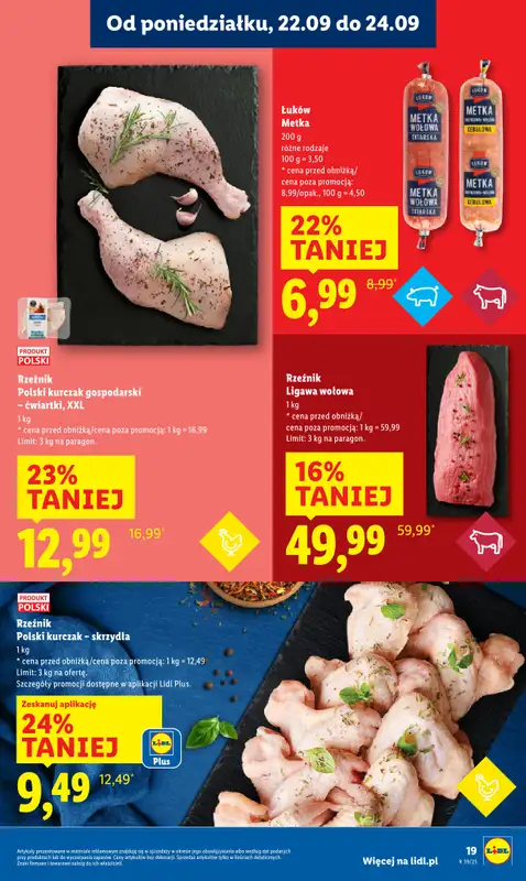Lidl - gazetka promocyjna Oferta od poniedziałku od poniedziałku 22.09 do środy 24.09 - strona 23