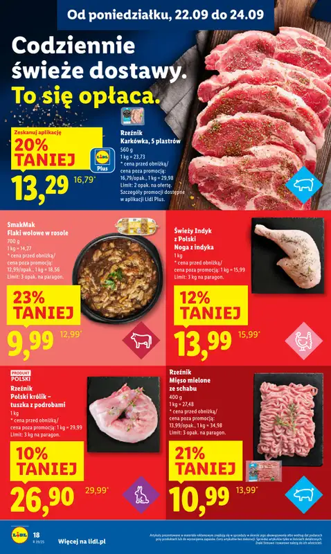 Lidl - gazetka promocyjna Oferta od poniedziałku od poniedziałku 22.09 do środy 24.09 - strona 22