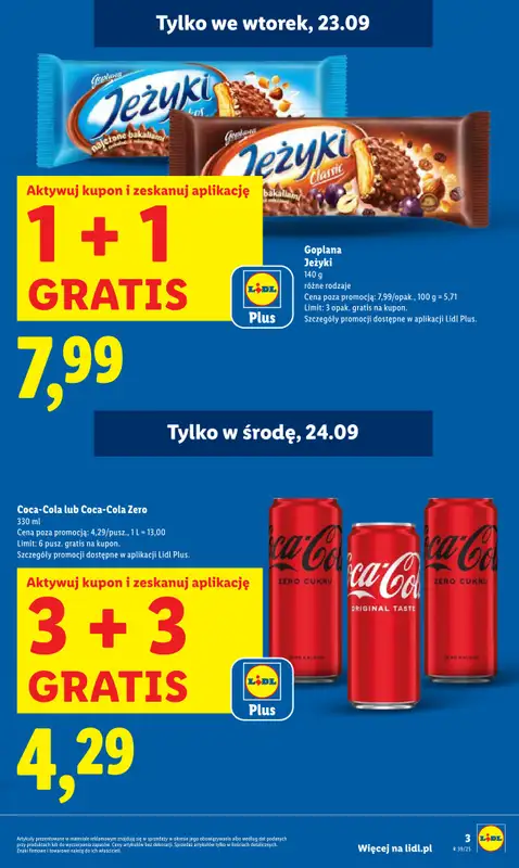 Lidl - gazetka promocyjna Oferta od poniedziałku od poniedziałku 22.09 do środy 24.09 - strona 3