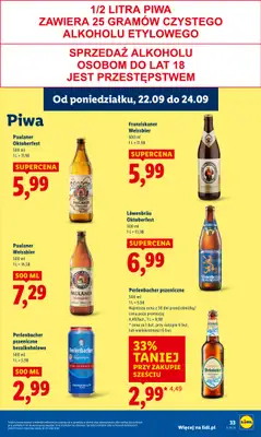 Lidl - gazetka promocyjna Oferta od poniedziałku od poniedziałku 22.09 do środy 24.09 - strona 39