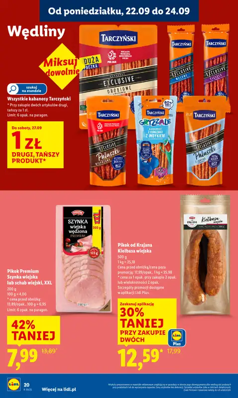 Lidl - gazetka promocyjna Oferta od poniedziałku od poniedziałku 22.09 do środy 24.09 - strona 24