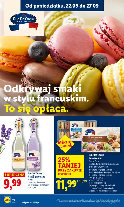 Lidl - gazetka promocyjna Oferta od poniedziałku od poniedziałku 22.09 do środy 24.09 - strona 26