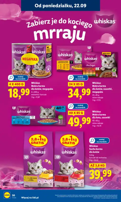 Lidl - gazetka promocyjna Oferta od poniedziałku od poniedziałku 22.09 do środy 24.09 - strona 60