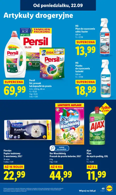 Lidl - gazetka promocyjna Oferta od poniedziałku od poniedziałku 22.09 do środy 24.09 - strona 59