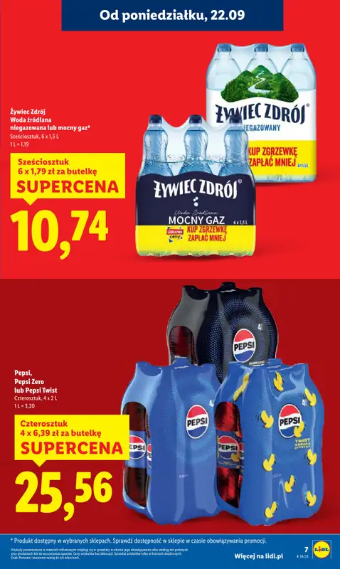 Lidl - gazetka promocyjna Oferta od poniedziałku od poniedziałku 22.09 do środy 24.09 - strona 7