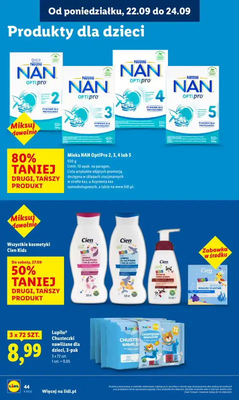 Lidl - gazetka promocyjna Oferta od poniedziałku od poniedziałku 22.09 do środy 24.09 - strona 54