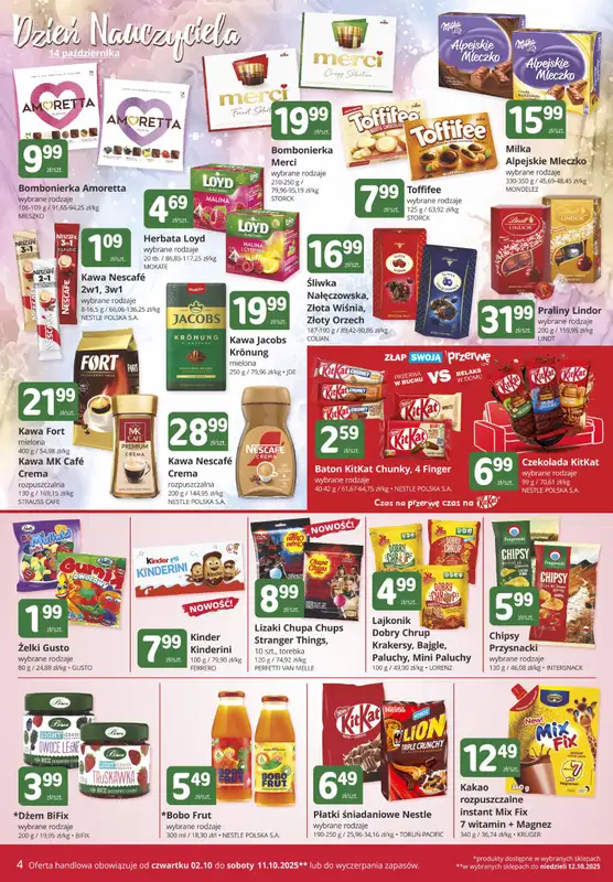 Marketvita - gazetka promocyjna Gazetka od czwartku 02.10 do soboty 11.10 - strona 4