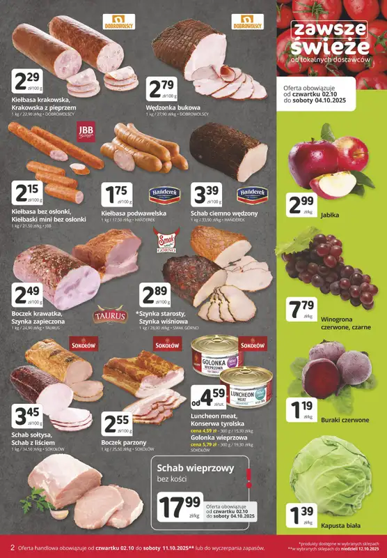 Marketvita - gazetka promocyjna Gazetka od czwartku 02.10 do soboty 11.10 - strona 2