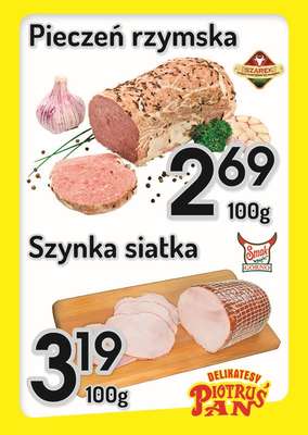 Delikatesy Piotruś Pan - gazetka promocyjna Plakaty promocyjne od środy 24.09 do środy 01.10