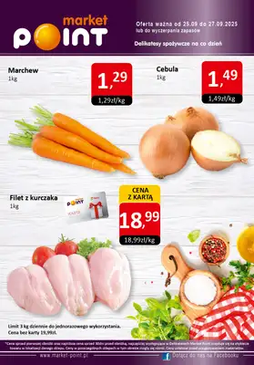 Market Point - gazetka promocyjna Ulotka weekendowa od czwartku 25.09 do soboty 27.09