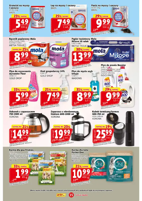 Prim Market - gazetka promocyjna Gazetka od czwartku 25.09 do środy 01.10 - strona 15