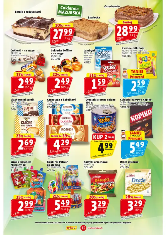 Prim Market - gazetka promocyjna Gazetka od czwartku 25.09 do środy 01.10 - strona 12