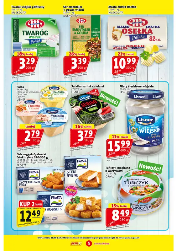 Prim Market - gazetka promocyjna Gazetka od czwartku 25.09 do środy 01.10 - strona 5
