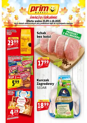 Prim Market - gazetka promocyjna Gazetka od czwartku 25.09 do środy 01.10
