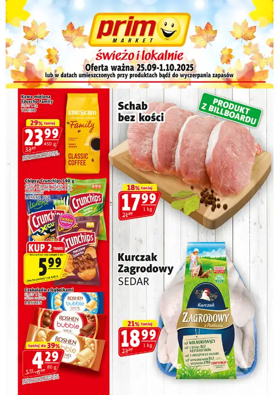 Prim Market - gazetka promocyjna Gazetka od czwartku 25.09 do środy 01.10