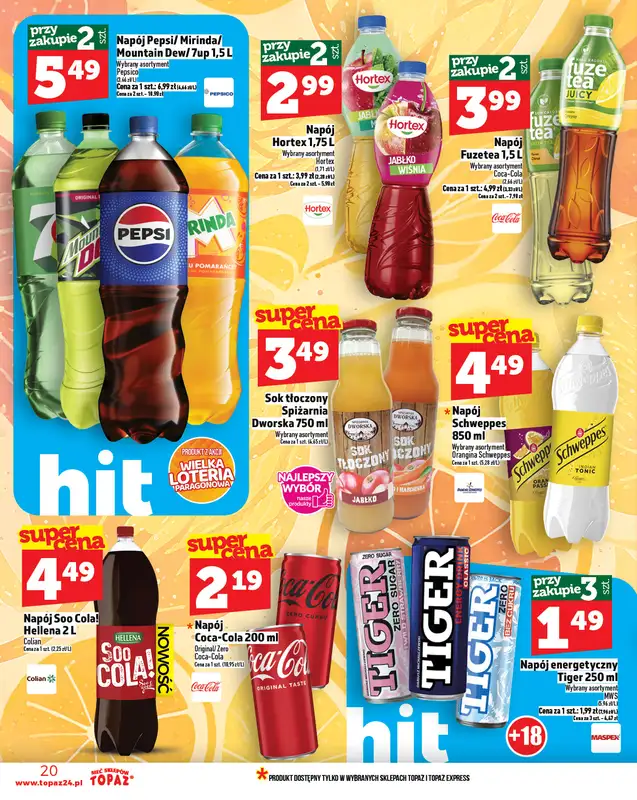 TOPAZ - gazetka promocyjna Gazetka od czwartku 02.10 do środy 08.10 - strona 20
