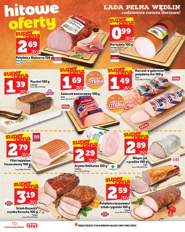 TOPAZ - gazetka promocyjna Gazetka od czwartku 02.10 do środy 08.10 - strona 10