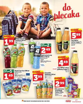 TOPAZ - gazetka promocyjna Gazetka od czwartku 02.10 do środy 08.10 - strona 21