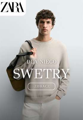 Zara - gazetka promocyjna Swetry i kardigany męskie od środy 24.09 