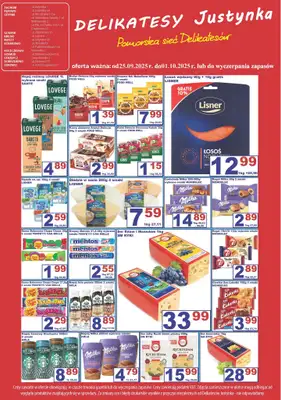 Delikatesy Justynka - gazetka promocyjna Gazetka od czwartku 25.09 do środy 01.10 - strona 4