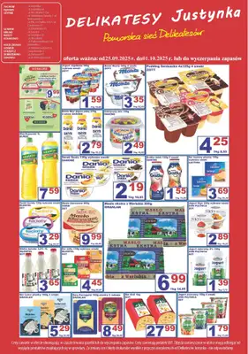 Delikatesy Justynka - gazetka promocyjna Gazetka od czwartku 25.09 do środy 01.10 - strona 2