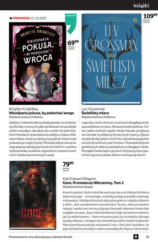 Empik - gazetka promocyjna Tom kultury: książki od czwartku 25.09 do wtorku 14.10 - strona 31