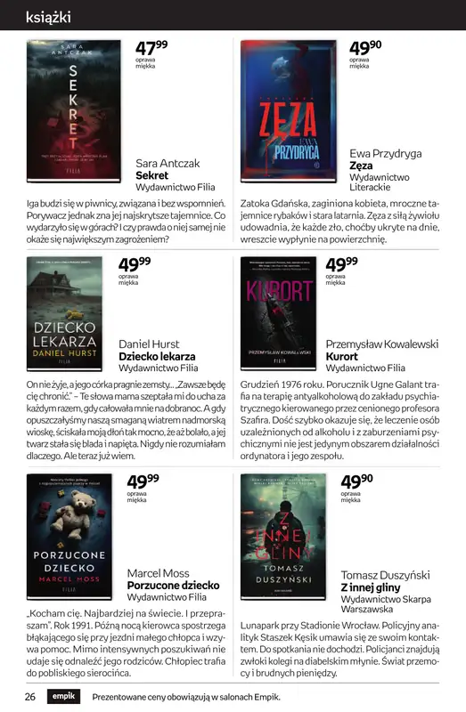 Empik - gazetka promocyjna Tom kultury: książki od czwartku 25.09 do wtorku 14.10 - strona 26