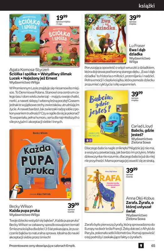 Empik - gazetka promocyjna Tom kultury: książki od czwartku 25.09 do wtorku 14.10 - strona 65